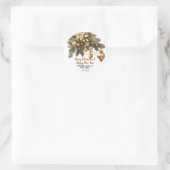 カスタマイズ可能なクリスマスウィッシュステッカー ラウンドシール (バッグ)