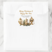 カスタマイズ可能なクリスマスウィッシュ ラウンドシール (バッグ)