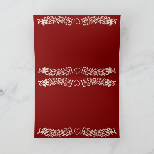 カスタマイズ可能なクリスマスカードのテンプレート シーズンカード (内部)