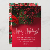 カスタマイズ可能なクリスマスカードのデザイン11 シーズンカード (正面/裏面)