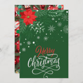 カスタマイズ可能なクリスマスカードのデザイン2 シーズンカード (正面/裏面)