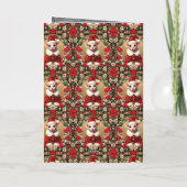 カスタマイズ可能なクリスマスカードスフィンクス猫 カード (裏面)