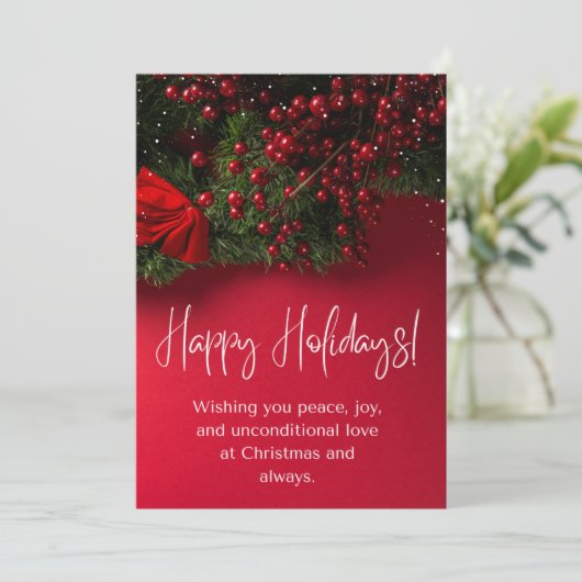 カスタマイズ可能なクリスマスカードデザイン11 シーズンカード (スタンド正面)