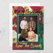 カスタマイズ可能なクリスマスカード シーズンカード (正面/裏面)