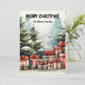 カスタマイズ可能なクリスマスカード シーズンカード (スタンド正面)