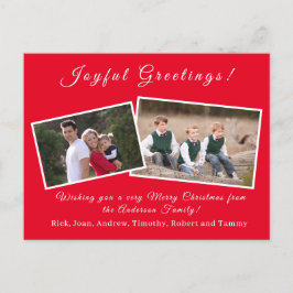 カスタマイズ可能なクリスマスカード シーズンポストカード