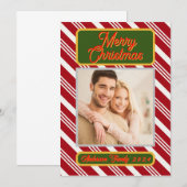 カスタマイズ可能なクリスマスカード 招待状 (正面/裏面)