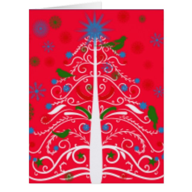 カスタマイズ可能なクリスマスグリーティングカード – あなたの写真 (正面)