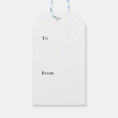 カスタマイズ可能なクリスマスジンジャーブレッド人ラベル ギフトタグ (裏面)