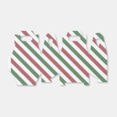 カスタマイズ可能なクリスマスストライプ フェイバーボックス (折り畳みなし)