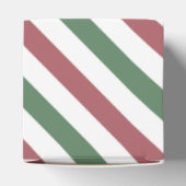 カスタマイズ可能なクリスマスストライプ フェイバーボックス (上部)