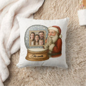 カスタマイズ可能なクリスマススノーグローブ装飾用クッション クッション (ブランケット)