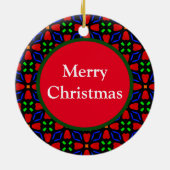 カスタマイズ可能なクリスマスセラミックオーナメント セラミックオーナメント (裏面)