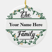 カスタマイズ可能なクリスマスセラミックオーナメント セラミックオーナメント (裏面)