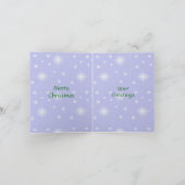 カスタマイズ可能なクリスマスツリーカード シーズンカード (内部)