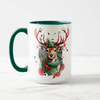 カスタマイズ可能なクリスマストナカイ マグカップ