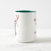 カスタマイズ可能なクリスマストナカイ マグカップ (中央)