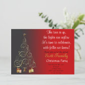 カスタマイズ可能なクリスマスパーティー招待状 招待状 (スタンド正面)