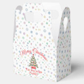 カスタマイズ可能なクリスマスパーティー フェイバーボックス (オープン)