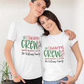 カスタマイズ可能なクリスマスファミリー Tシャツ