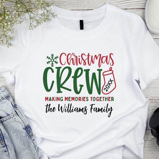 カスタマイズ可能なクリスマスファミリー Tシャツ