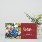 カスタマイズ可能なクリスマスフォトカード シーズンカード (スタンド正面)