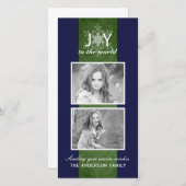 カスタマイズ可能なクリスマスフォトカード シーズンカード (正面/裏面)