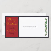 カスタマイズ可能なクリスマスフォトカード – #1 シーズンカード (正面/裏面)