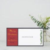 カスタマイズ可能なクリスマスフォトカード – #1 シーズンカード (スタンド正面)