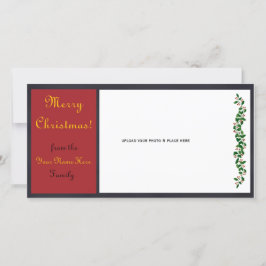カスタマイズ可能なクリスマスフォトカード – #1 シーズンカード
