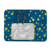 カスタマイズ可能なクリスマスフォトフレーム マグネット (横)