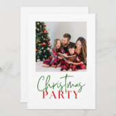 カスタマイズ可能なクリスマスフォト シーズンカード (正面/裏面)