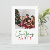 カスタマイズ可能なクリスマスフォト シーズンカード (スタンド正面)