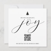 カスタマイズ可能なクリスマスフォトQRコード ビジネス用 シーズンカード (正面)