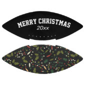 カスタマイズ可能なクリスマスホリーパターンサッカー アメリカンフットボール (パネル)