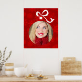 カスタマイズ可能なクリスマスボールフレーム ポスター (キッチン)