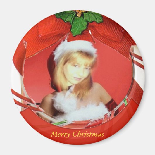 カスタマイズ可能なクリスマスマグネット マグネット (正面)
