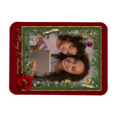 カスタマイズ可能なクリスマスマグネット（写真のアップロード） マグネット (横)
