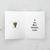 カスタマイズ可能なクリスマスユーモアのグリーティングカード シーズンカード (内部)