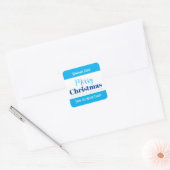 カスタマイズ可能なクリスマスラベルHM001_22sqv1 スクエアシール (封筒)