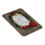 カスタマイズ可能なクリスマスリース マグネット (右側)