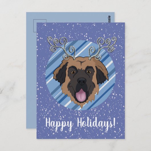 カスタマイズ可能なクリスマスレオンバーガー ポストカード (正面/裏面)