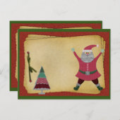 カスタマイズ可能なクリスマスレシピカード シーズンポストカード (正面/裏面)