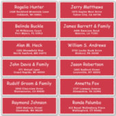 カスタマイズ可能なクリスマス住所 シールシール シール (正面)