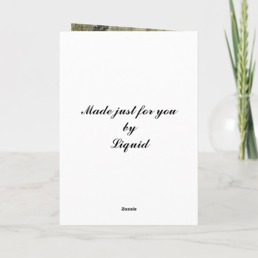 カスタマイズ可能なクリスマス夕食 シーズンカード (裏面)