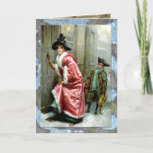 カスタマイズ可能なクリスマス夕食 シーズンカード (正面)