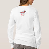 カスタマイズ可能なクリスマス寿司の女性Tシャツ Tシャツ (裏面)