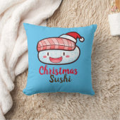 カスタマイズ可能なクリスマス寿司枕 クッション (ブランケット)