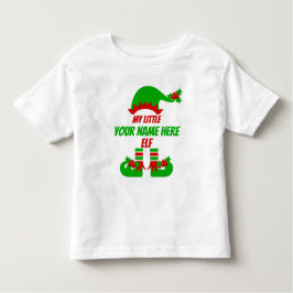 カスタマイズ可能なクリスマス小妖精や小人ファミリーマッチングホリデー トドラーTシャツ