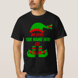 カスタマイズ可能なクリスマス小妖精や小人ファミリーマッチングホリデー Tシャツ